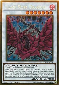 Black Rose Dragon Card Front