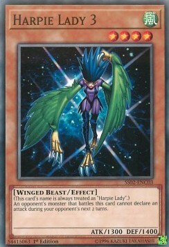 Harpie Lady 3 Card Front
