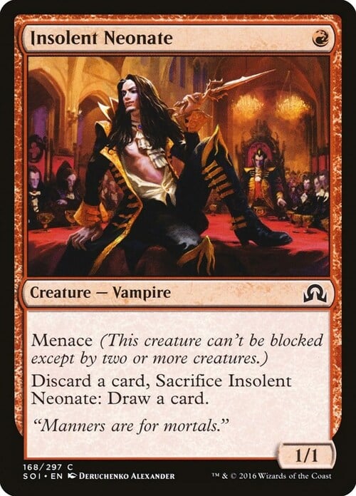 Insolent Neonate Card Front
