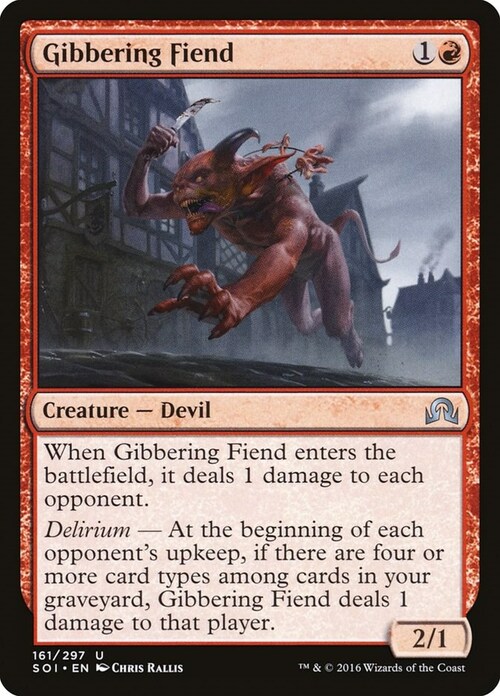 Gibbering Fiend Card Front
