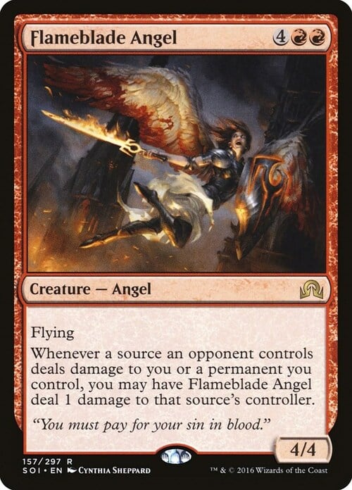 Flameblade Angel Card Front