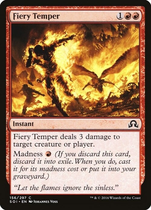 Fiery Temper Card Front