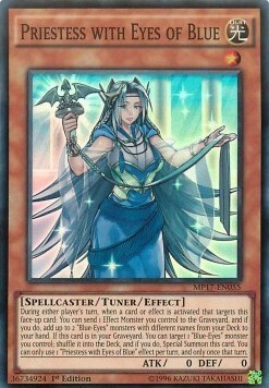 Priestess with Eyes of Blue Card Front