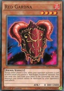 Red Gardna Card Front