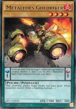 Metalfoes Goldriver Card Front