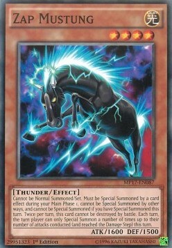 Zap Mustung Card Front