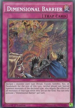 Dimensional Barrier Card Front