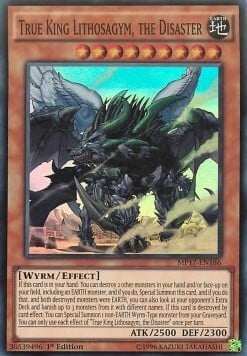 True King Lithosagym, the Disaster Card Front
