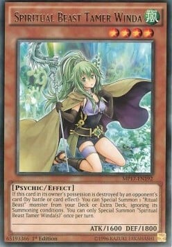 Spiritual Beast Tamer Winda Card Front