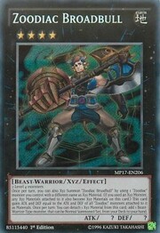 Zoodiac Broadbull · Secret Rare 206sec