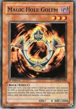 Magic Hole Golem Card Front
