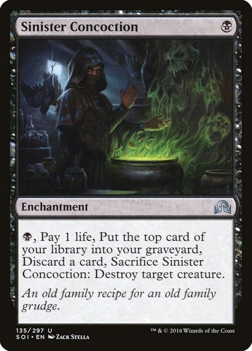 Sinister Concoction Card Front