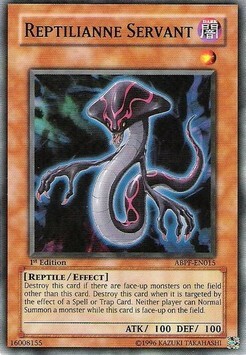 Reptilianne Servant Card Front