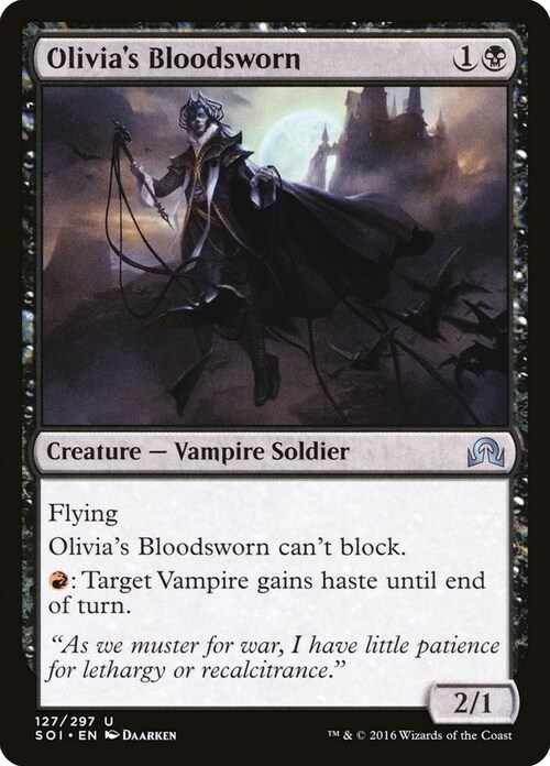 Olivia's Bloodsworn Card Front