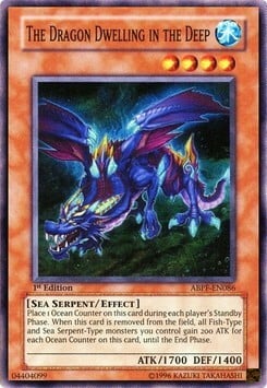 The Dragon Dwelling in the Deep Card Front