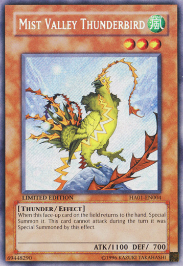 Uccello di Tuono della Valle delle Nebbie Card Front