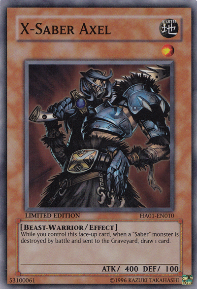 X-Saber Axel Card Front