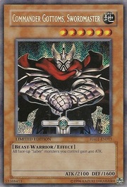Commander Gottoms, Swordmaster · Secret Rare 013sec