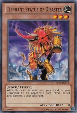 Elephant Statue of Disaster Card Front