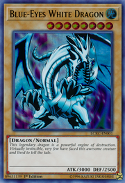 Blue-Eyes White Dragon · LOB artwork 001-v2