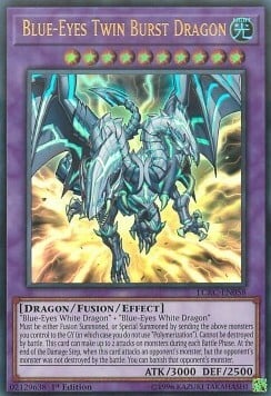 Drago Esplosione Gemello Occhi Blu Card Front