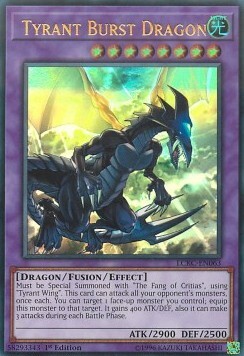 Tyrant Burst Dragon Card Front