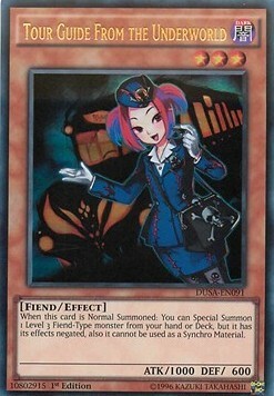 Tour Guide From the Underworld Card Front