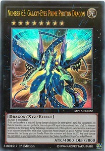 Number 62: Galaxy-Eyes Prime Photon Dragon Card Front