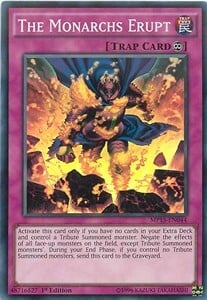 The Monarchs Erupt Card Front