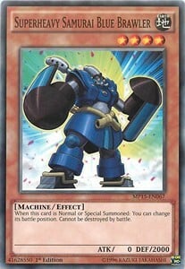 Superheavy Samurai Blue Brawler Card Front