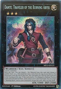 Dante, Traveler of the Burning Abyss Card Front