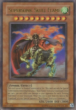 Supersonic Skull Flame Card Front