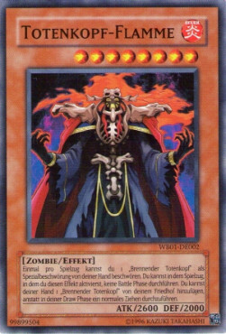 Skull Flame Card Front