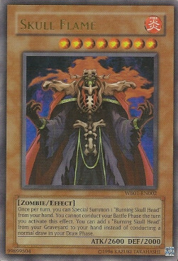 Skull Flame Card Front