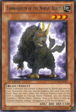 Tanngnjostr of the Nordic Beasts Card Front