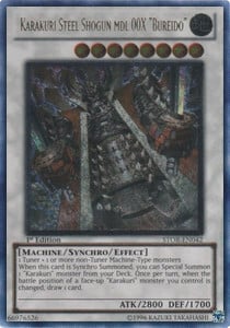 Karakuri Steel Shogun mdl 00X "Bureido" Card Front