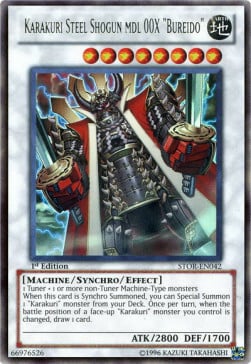 Karakuri Steel Shogun mdl 00X "Bureido" Card Front