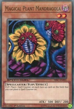 Magical Plant Mandragola Card Front