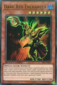 dark enchanter yugioh card price Red - Phantom Darkness It gains 300 ATK for each Spell Counter on it Dark Red Enchanter Yu-Gi-Oh! Cards