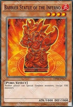 Barrier Statue of the Inferno Card Front
