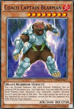Coach Captain Bearman Card Front