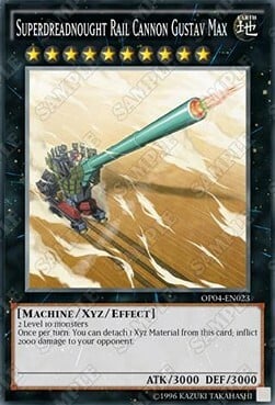 Superdreadnought Rail Cannon Gustav Max Card Front