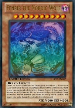 Fenrir the Nordic Wolf Card Front