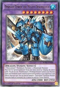 Dinoster Power, the Mighty Dracoslayer Card Front