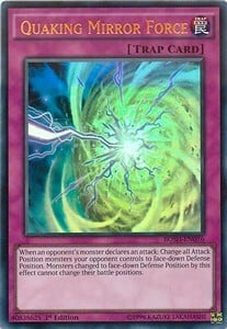 Quaking Mirror Force Card Front