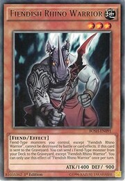 Fiendish Rhino Warrior · Rare 091