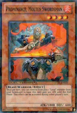 Prominence, Molten Swordsman Card Front