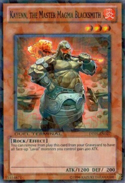 Kayenn, the Master Magma Blacksmith Card Front