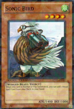 Sonic Bird Card Front
