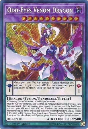 Odd-Eyes Venom Dragon Card Front